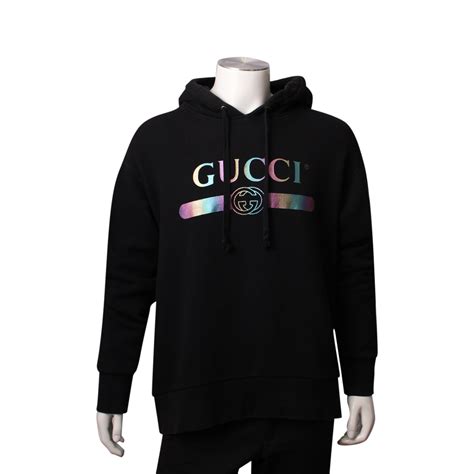 gucci hoodie logo|gucci oversized hoodie.